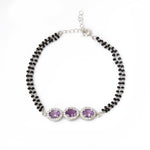 Load image into Gallery viewer, 925 Silver Amethyst Bead Bracelet for Women | Gift Jewelry
