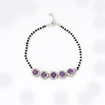 Load image into Gallery viewer, Amethyst Bead Bracelet for Women | Sterling Silver Jewelry
