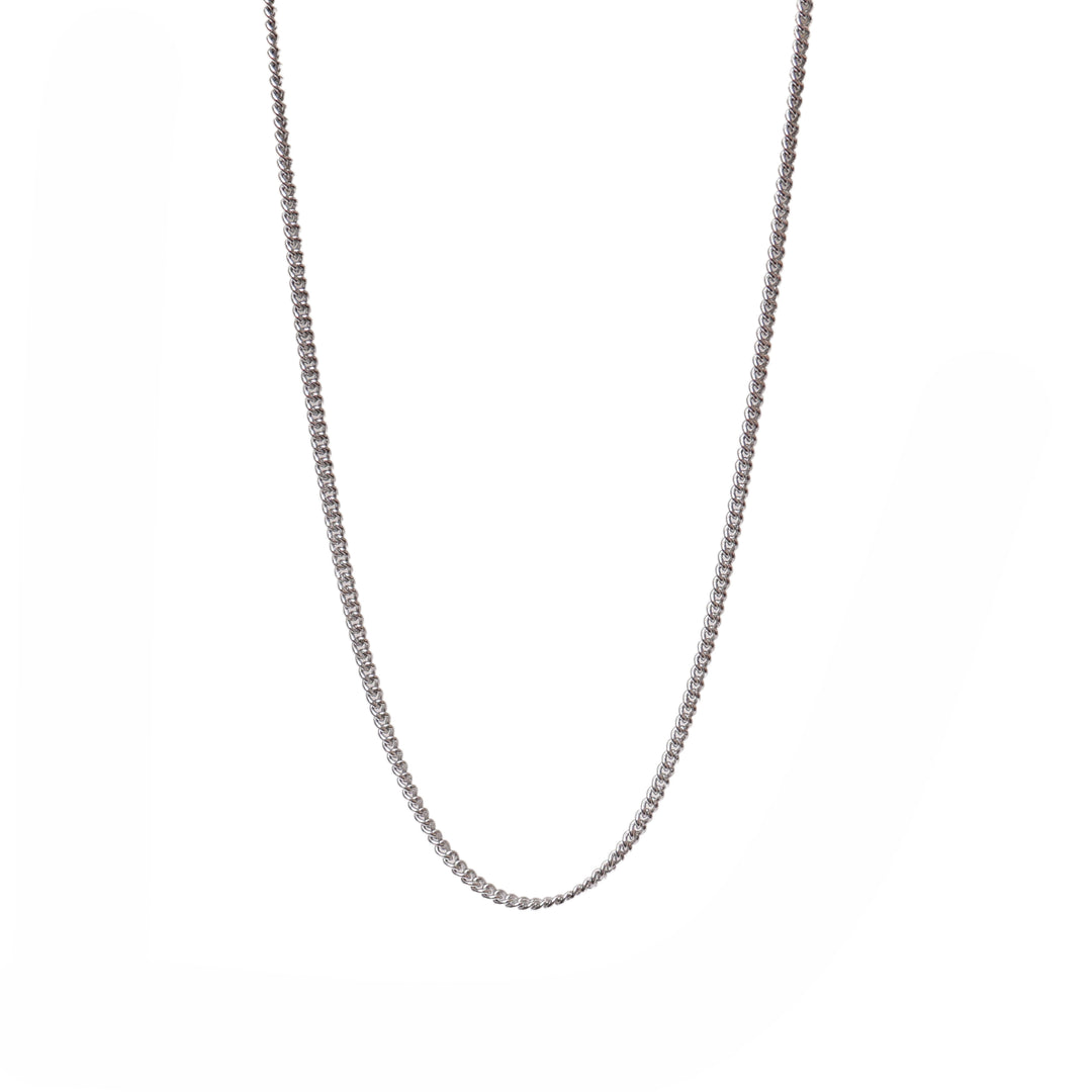 Silver Chain Necklace | Curb Chain | Daily Wear for Men & Women