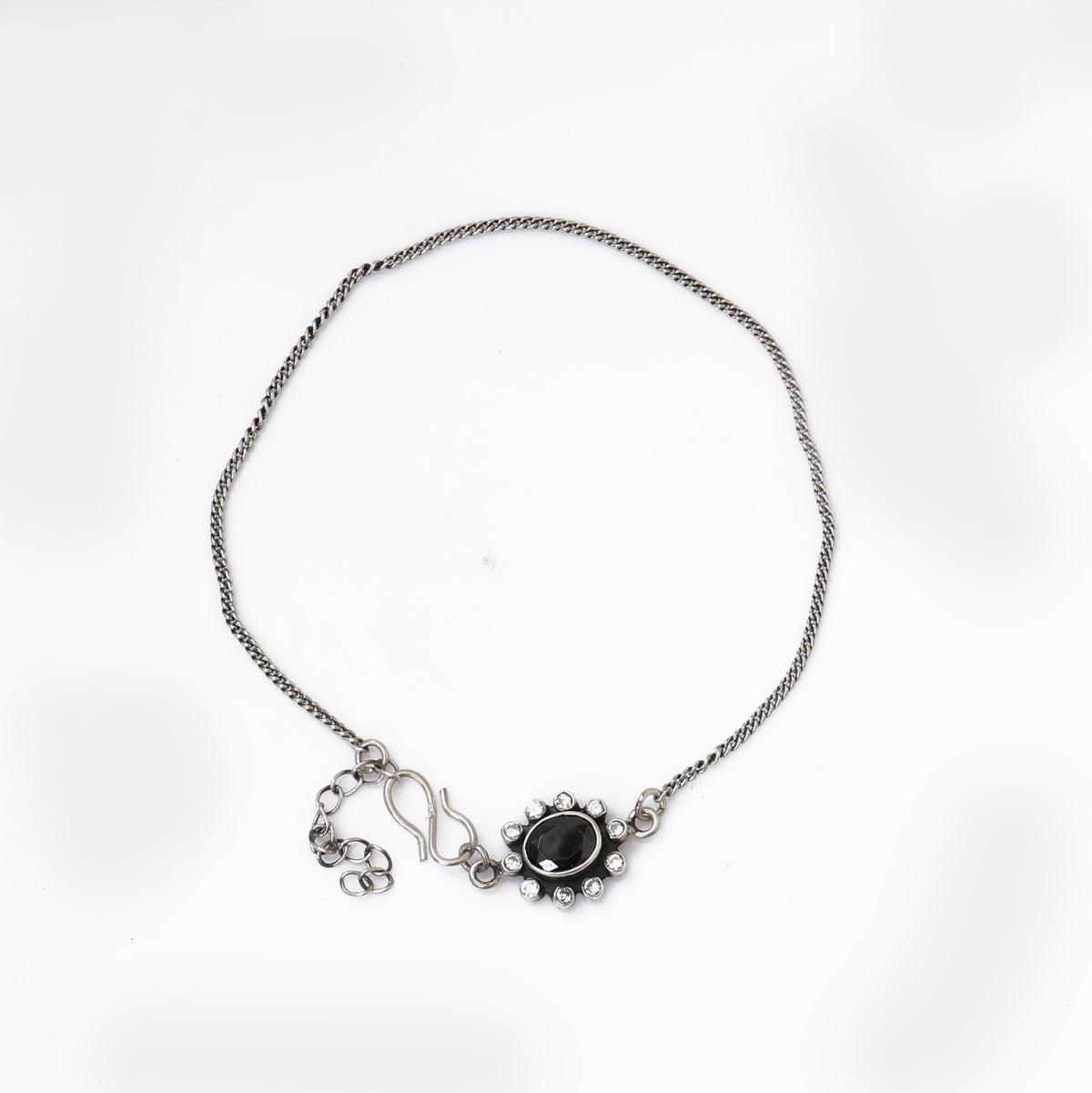 925 silver black gemstone bracelet for women | daily wear