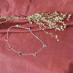 Load image into Gallery viewer, 925 Silver Multi-Color Gemstone Anklet for Women | Summer Jewelry
