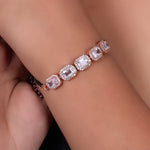 Load image into Gallery viewer, Pulsera de cristal de oro rosa para mujer | Joyería de fiesta
