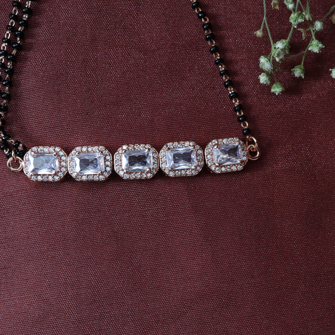 Pulsera de cristal de oro rosa para mujer | Joyería de fiesta