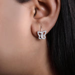 Load image into Gallery viewer, 925 Silver Butterfly Earrings | Cubic Zirconia | Women&#39;s Jewelry
