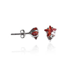 Load image into Gallery viewer, 925 Silver Red Gemstone Stud Earrings for Women | Gift Jewelry
