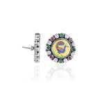 Load image into Gallery viewer, 925 Silver Peacock Stud Earrings | Gemstone Jewelry for Women
