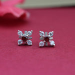 Load image into Gallery viewer, 925 Silver Red Gemstone Stud Earrings for Women | Gift
