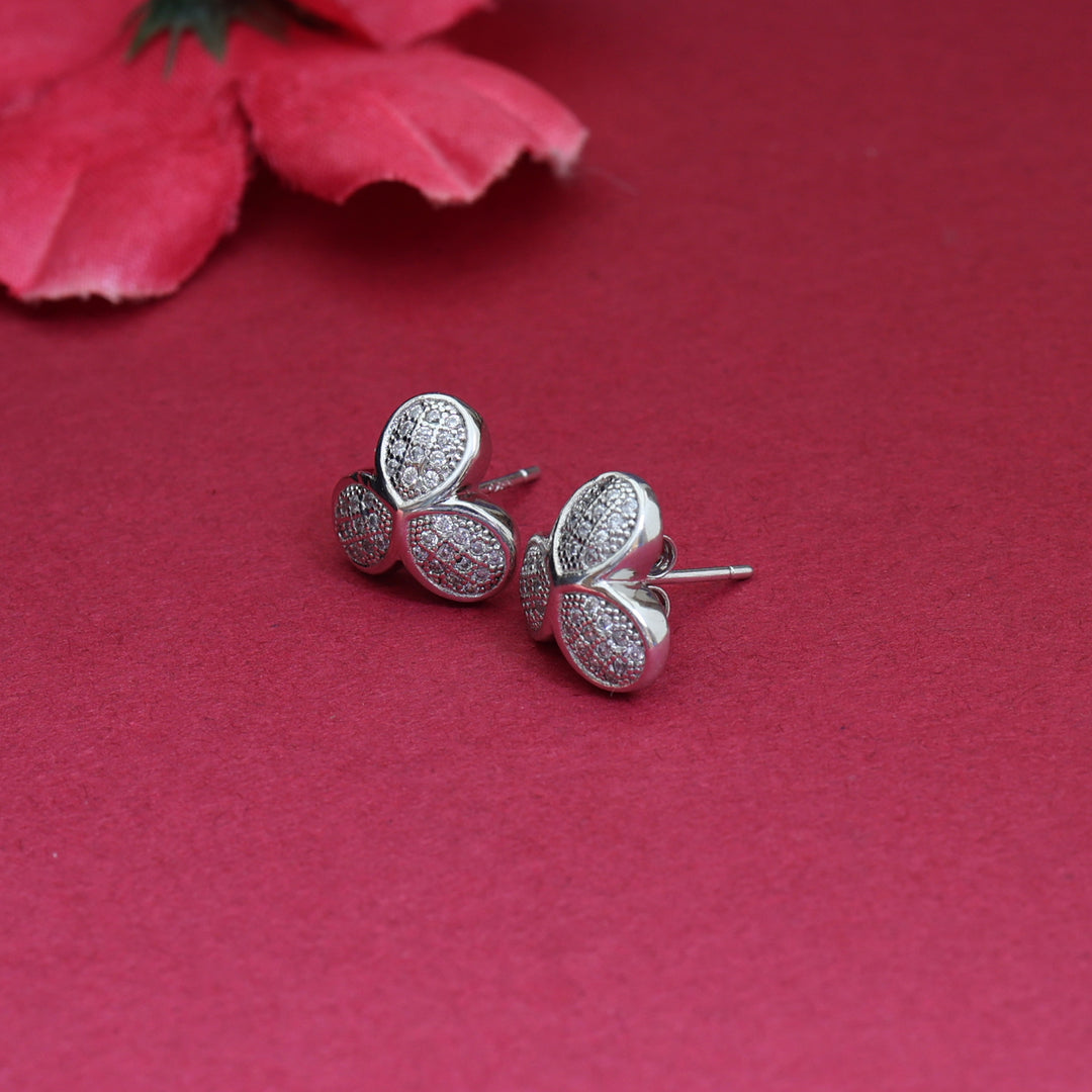 925 Silver Cubic Zirconia Stud Earrings | Women's Jewelry Gift