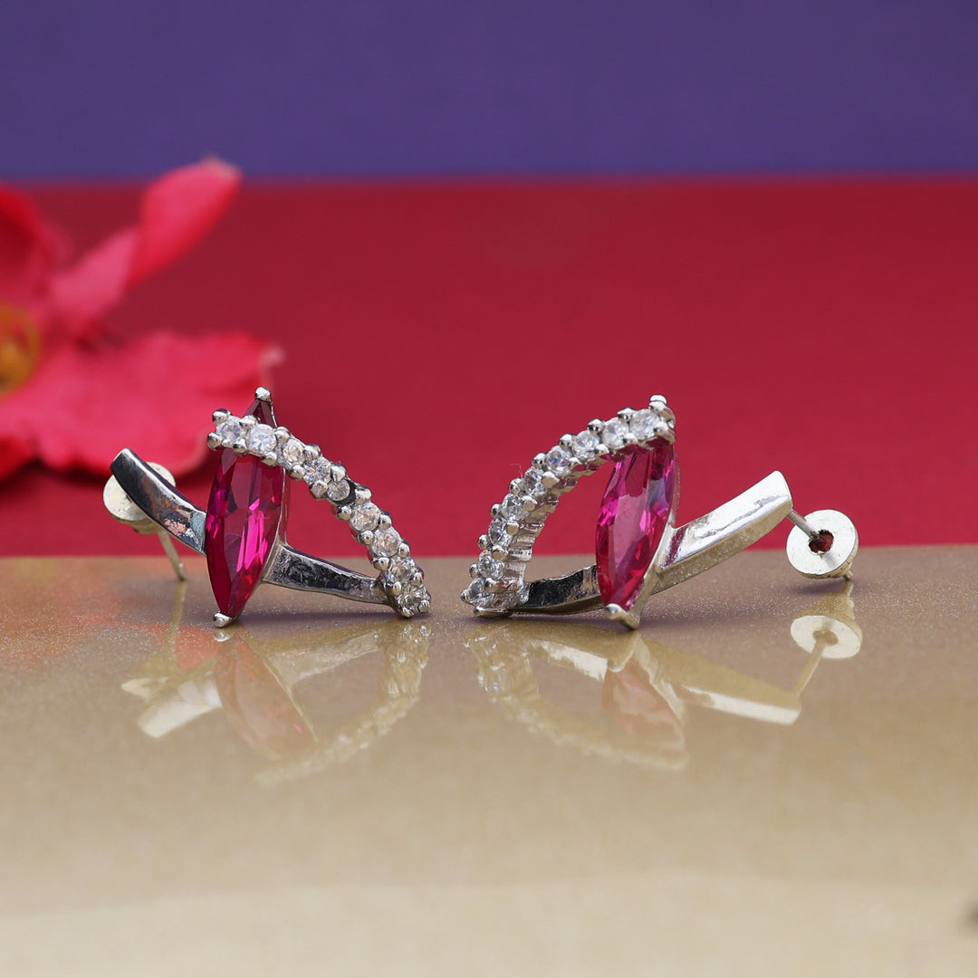925 Silver Ruby Earrings for Women | Gemstone Jewelry Gift