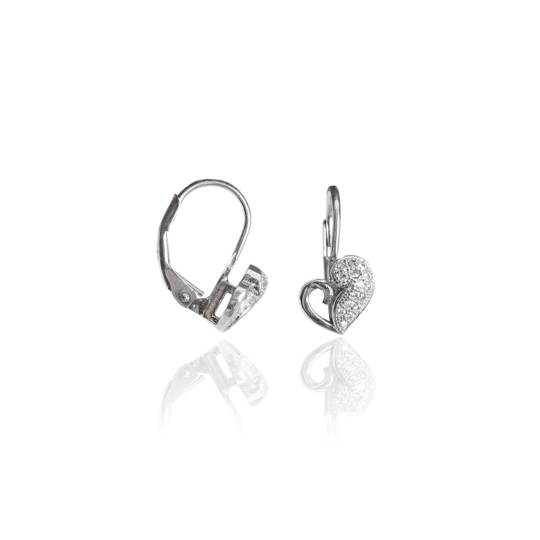 Pendientes de plata 925 con forma de corazón para mujer | Regalo para el día a día