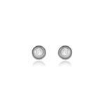 Load image into Gallery viewer, Silver Stud Earrings with Diamond | Women&#39;s Daily Wear
