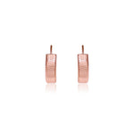 Load image into Gallery viewer, Rose Gold Textured Hoop Earrings for Women | Daily Wear
