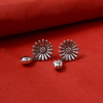 Load image into Gallery viewer, 925 Silver Flower Drop Earrings | Teardrop Dangle Earrings for Women
