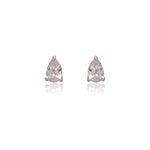 Load image into Gallery viewer, Pear Cut Diamond Stud Earrings | Silver | For Women
