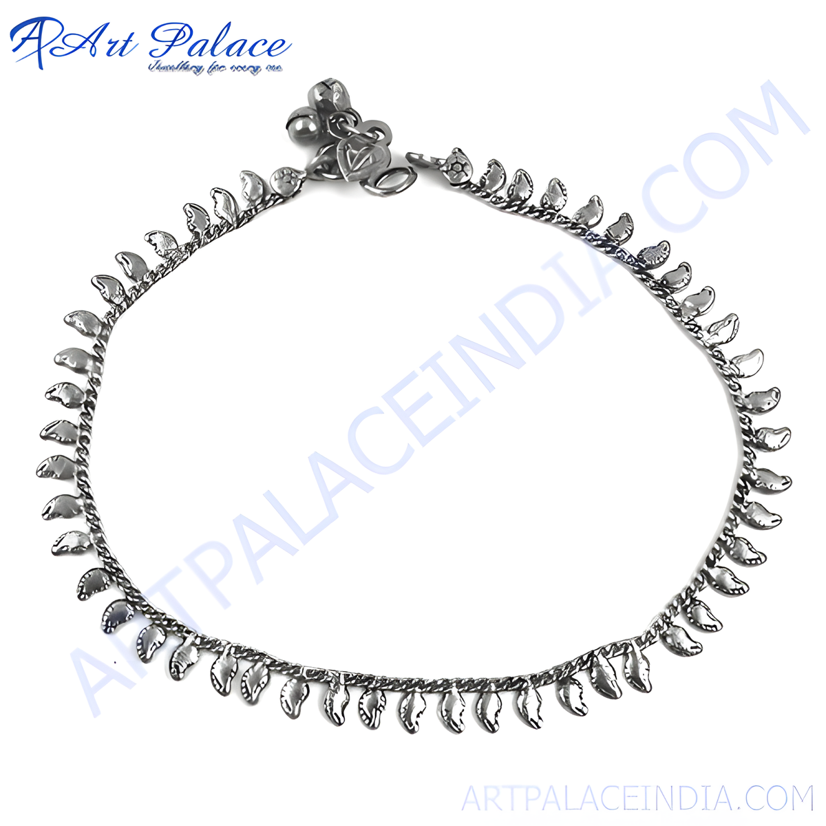 925 silver leaf anklet for women | daily wear jewelry