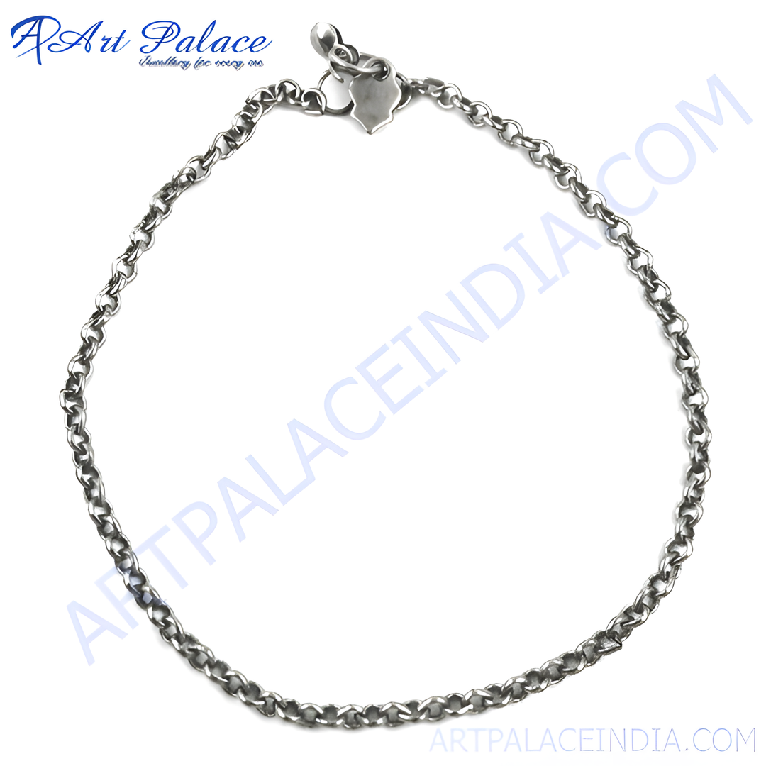 Silver Chain Anklet for Women | Daily Wear Anklet | Gift