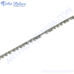 Load image into Gallery viewer, Silver Anklet with Dainty Beads | Women&#39;s Foot Jewelry
