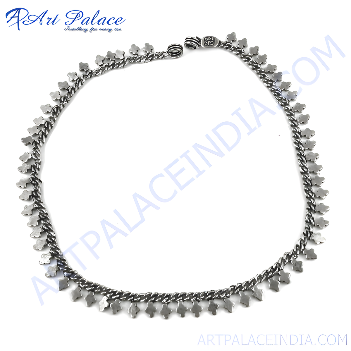 925 sterling silver clover anklet for women | daily wear