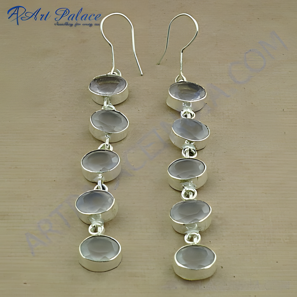 925 silver smoky quartz drop earrings for women | gift