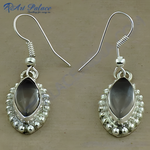 Load image into Gallery viewer, 925 Silver Smoky Quartz Earrings for Women | Dangle Earrings
