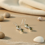 将图像加载到图库查看器中， 925 Sterling Silver Green Gemstone Earrings for Women | Dangle Earrings

