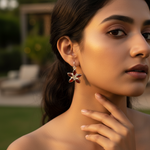 Load image into Gallery viewer, 925 Silver Carnelian Flower Earrings for Women | Gemstone Jewelry
