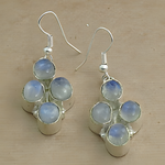 Load image into Gallery viewer, 925 Silver Moonstone Drop Earrings for Women | Gemstone Jewelry
