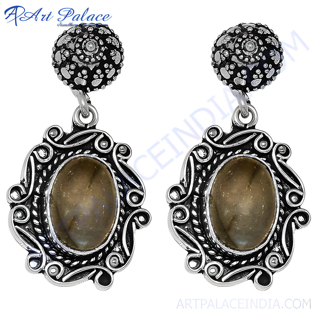 925 Silver Labradorite Earrings for Women | Dangle Earrings