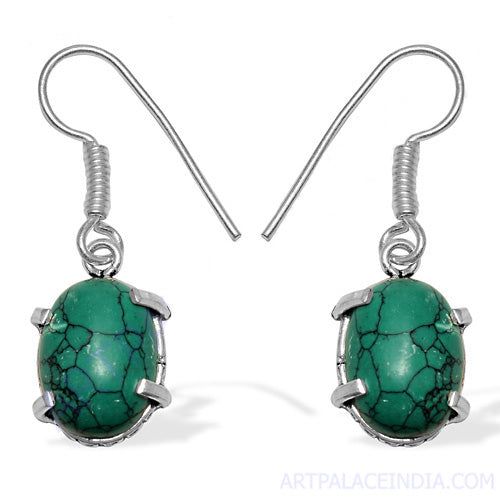 925 silver turquoise earrings for women | gemstone jewelry gift