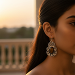 Load image into Gallery viewer, 925 Sterling Silver Tiger Eye Earrings for Women | Dangle Jewelry
