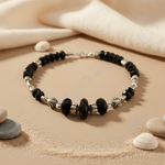 Load image into Gallery viewer, Black Onyx Bead Necklace | Sterling Silver | Women's Jewelry Gift
