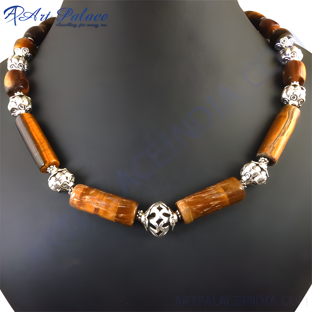 Tiger eye bead necklace for women | gemstone jewelry