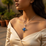 Load image into Gallery viewer, 925 Silver Blue Gemstone Pendant | Sterling Silver Jewelry
