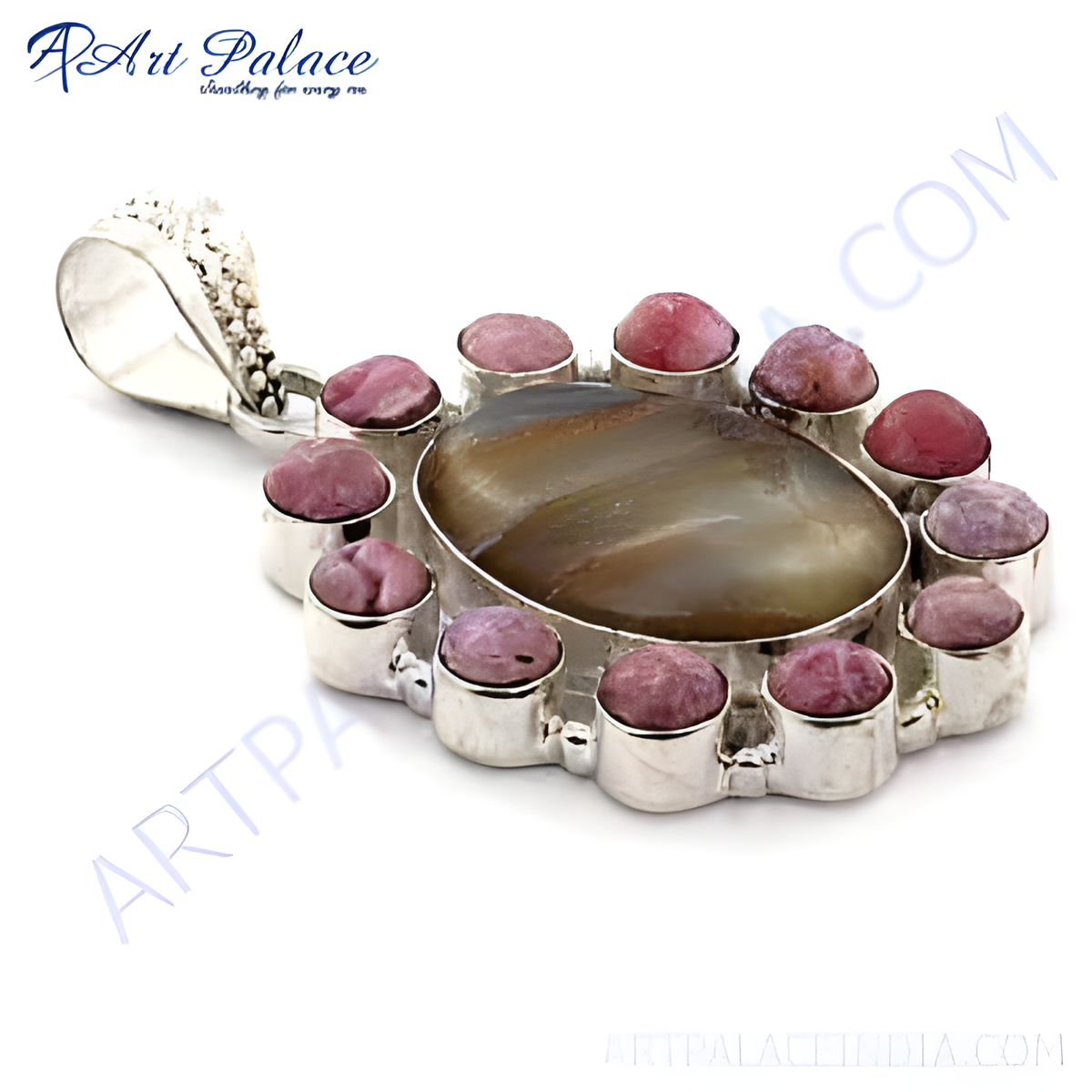 925 silver gemstone pendant for women | statement jewelry