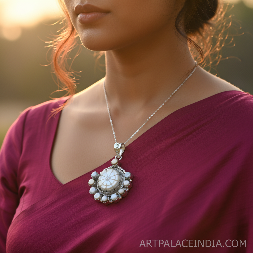 925 Silver Pearl Pendant for Women | Gemstone Jewelry Gift