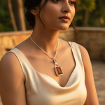 Load image into Gallery viewer, 925 Silver &amp; Carnelian Pendant for Women | Gemstone Jewelry
