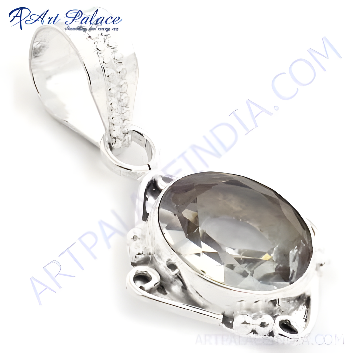 925 silver oval gemstone pendant necklace for women | gift jewelry