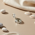 将图像加载到图库查看器中， 925 Silver Oval Gemstone Pendant Necklace for Women | Gift Jewelry
