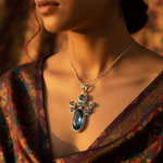 Load image into Gallery viewer, 925 Silver Blue Topaz Gemstone Pendant for Women | Gift Jewelry
