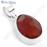 Load image into Gallery viewer, 925 Silver Red Carnelian Pendant for Women | Gemstone Jewelry
