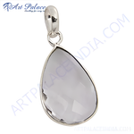 Load image into Gallery viewer, 925 Silver Tear Drop Pendant | Smoky Quartz Gemstone | Women&#39;s Gift
