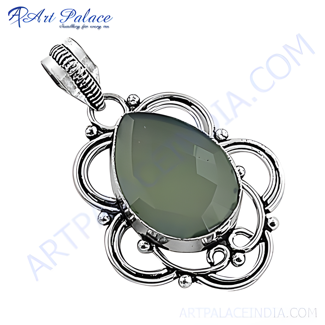 925 Silver Chalcedony Pendant Necklace | Women's Gift
