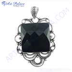 Load image into Gallery viewer, 925 Silver Black Onyx Pendant for Women | Gemstone Jewelry
