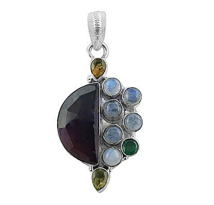 925 Silver Gemstone Pendant Necklace for Women | Unique Jewelry