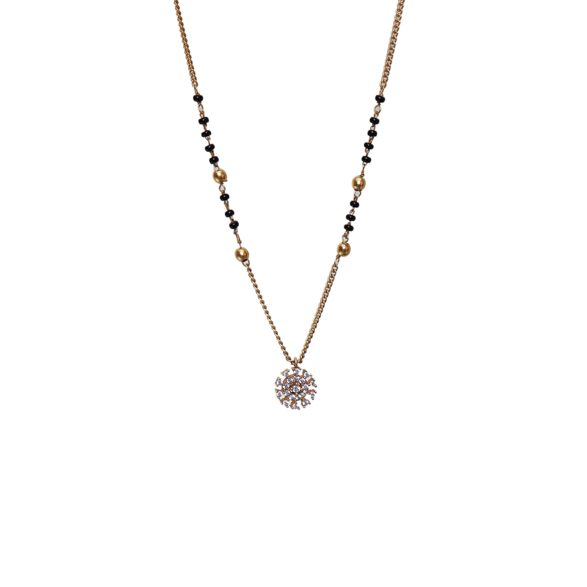 Gold crystal pendant necklace for women | fashion jewelry