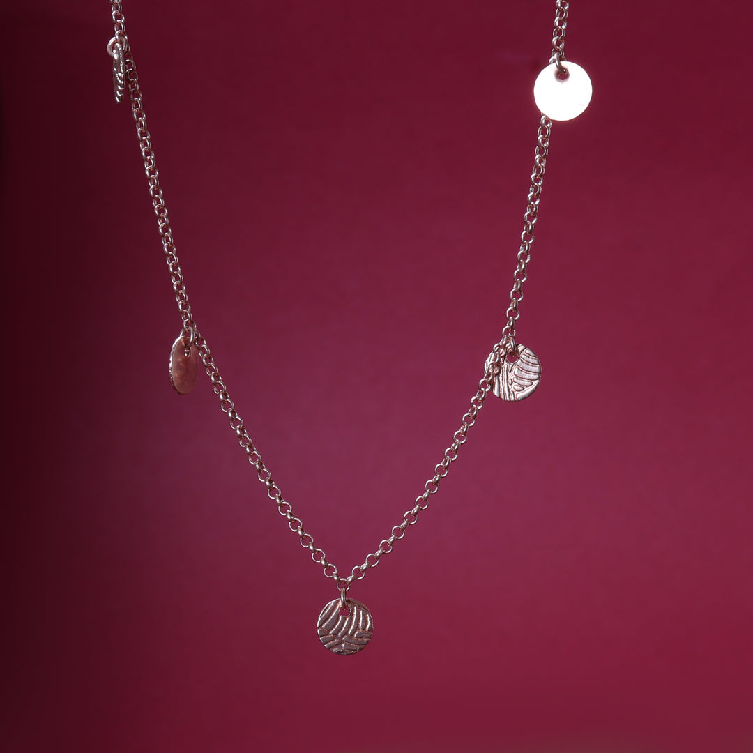 Rose Gold Disc Chain Necklace for Women | Delicate Jewelry Gift