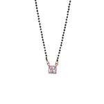 Load image into Gallery viewer, Rose Gold Plated CZ Diamond Mangalsutra Necklace for Women
