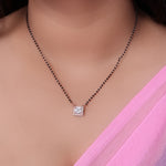 Load image into Gallery viewer, Rose Gold Plated CZ Diamond Mangalsutra Necklace for Women
