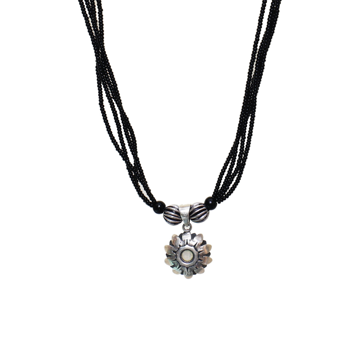 925 silver flower pendant necklace for women | gift jewelry