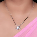 Load image into Gallery viewer, Silver Star Mangalsutra Necklace | Diamond CZ Stone | Gift for Women
